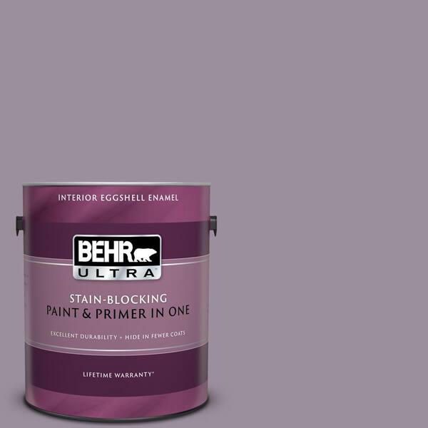 BEHR ULTRA 1 gal. #UL250-17 Duchess Lilac Eggshell Enamel Interior Paint and Primer in One