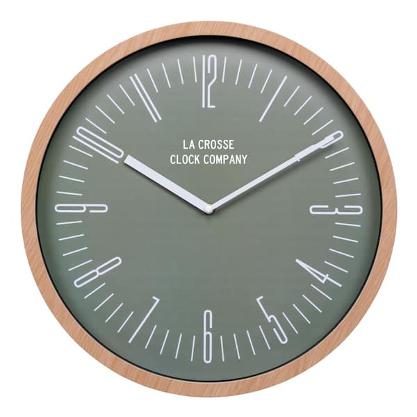 La Crosse Clock 16 in. Ellwood Analog Quartz Wall Clock