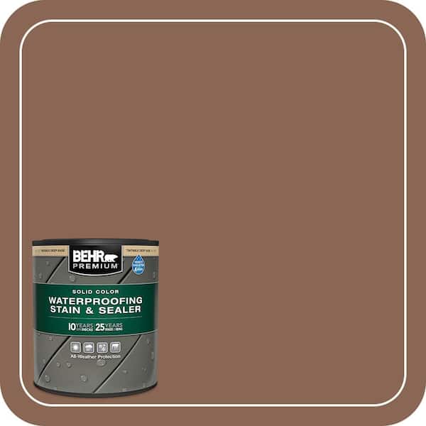 1 qt. #PPU3-17 Clay Pot Solid Color Waterproofing Exterior Wood Stain and Sealer