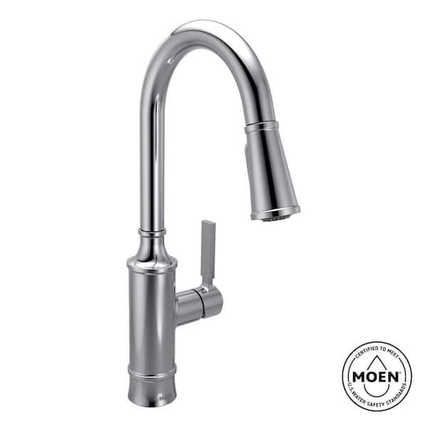 mikannn★ MOEN Gilden Single Handle Pull-Down Sprayer Kitchen Faucet