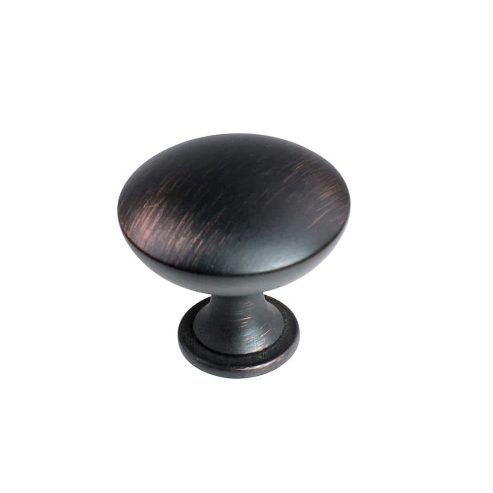 Oil Rubbed Bronze Modern Round Cabinet Knob 10-Pack