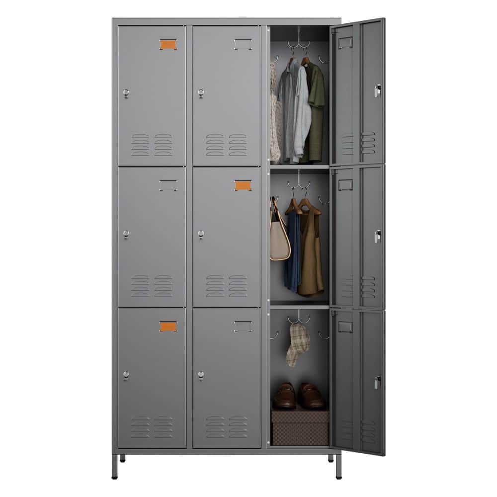 家具 ODLELIC Kaikeeqli Metal Freestanding Cabinet 72 in. H x 35.5 in. W x 16 in