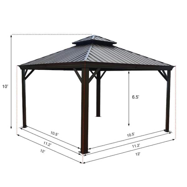 Umbrellas, Canopies & Shade Patio Furniture & Accessories 25 Steel ...