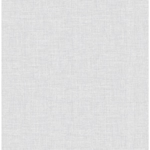 Wallis Grey Faux Linen Wallpaper Sample