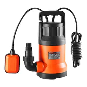 1 HP Thermoplastic Utility Pump 4000GPH Sump Pump Submersible Water Pump with 10 ft. Long Power Cord