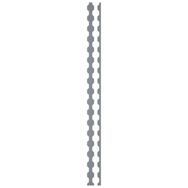 Pontiac 0.125 in. T x 0.33 ft. W x 8 ft. L Silver Mirror Acrylic Resin Decorative Wall Paneling 17-Pack