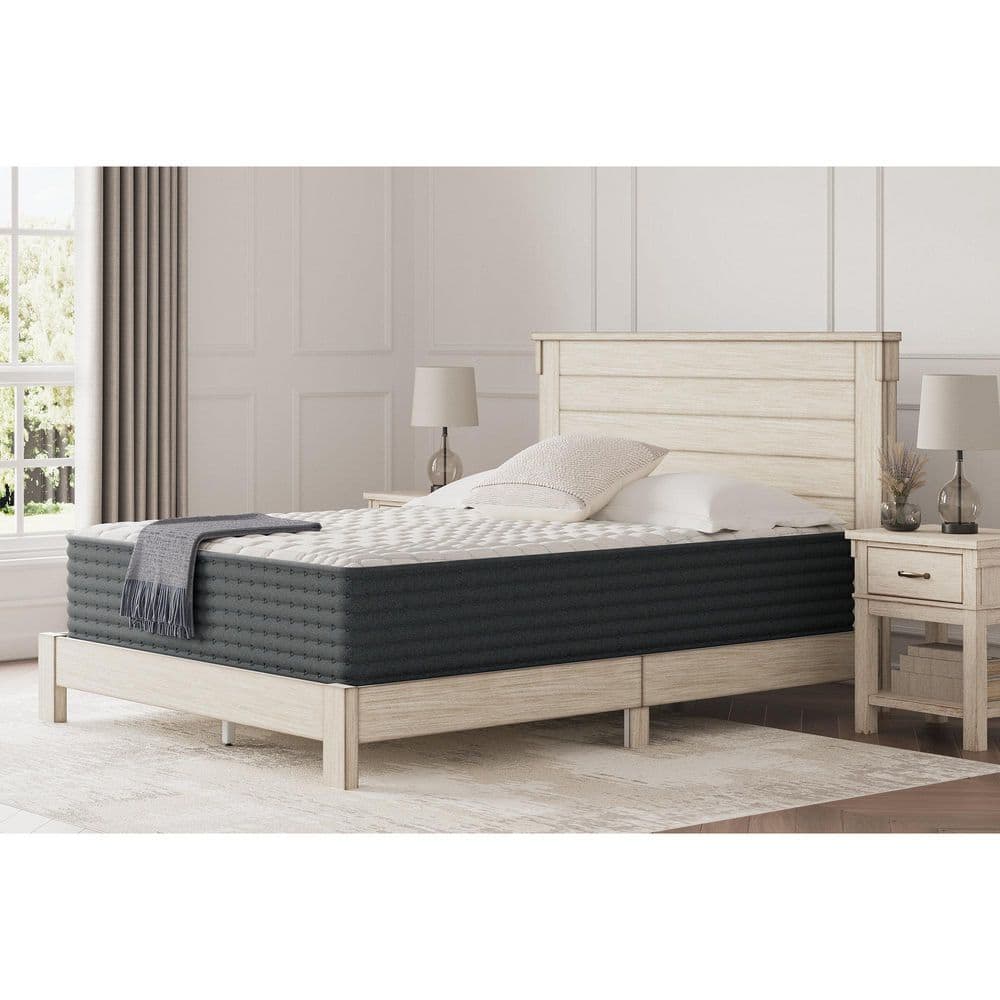 King Size Gray and Black Innerspring Adjustable Mattress