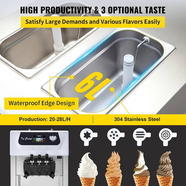 2 in 1 Ice Cream Machine for Gelato Yogurt Sorbet IC3915SY