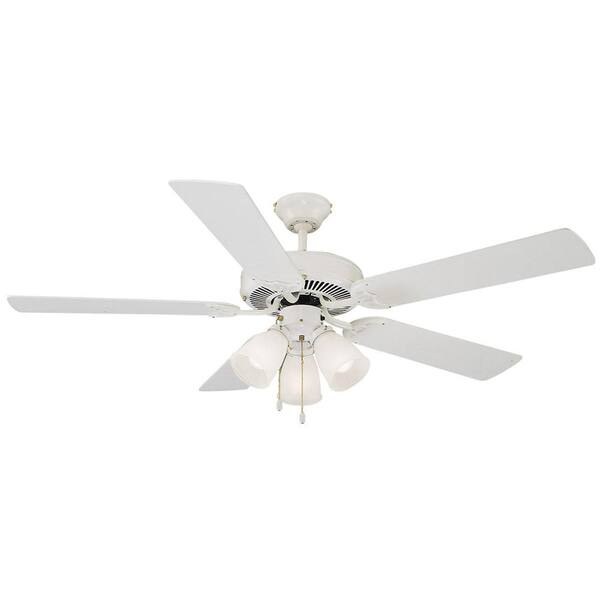 Design House Millbridge 52 in. White Ceiling Fan with Light Kit