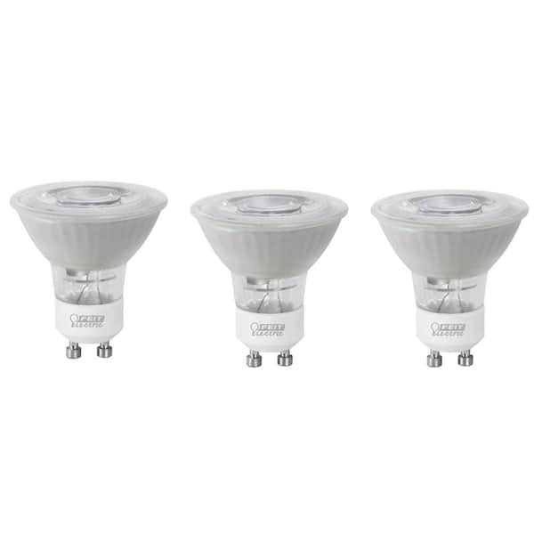 Feit Electric 35-Watt Equivalent Daylight (5000K) MR16 Bi-Pin Base LED Light Bulb (3-Pack) BPMR16IFGU300950CA/3 - The Home Depot