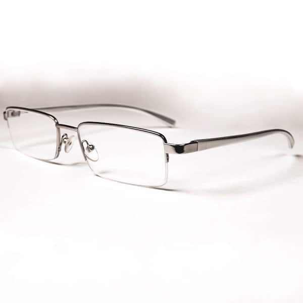 Magnifeye Reading Glasses Modern Silver 2.0 Magnification