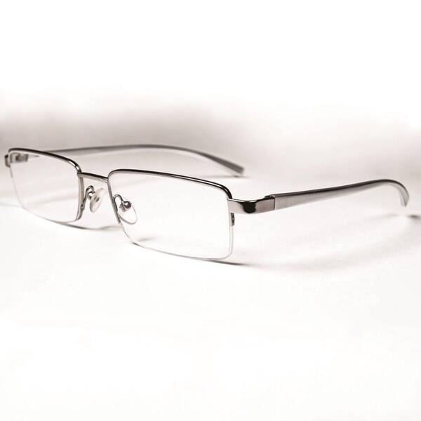 Magnifeye Reading Glasses Modern Silver 2.5 Magnification