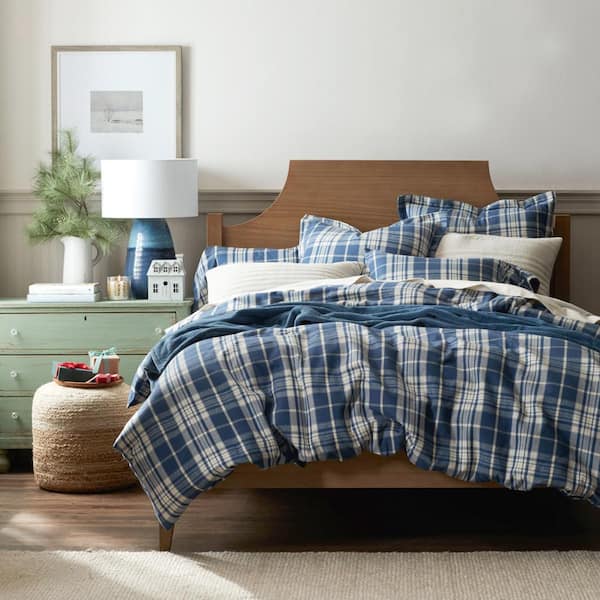 Company Cotton Classic Plaid Cotton Flat Sheet