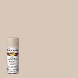 12 oz. Protective Enamel Satin Shell White Spray Paint (6-Pack)
