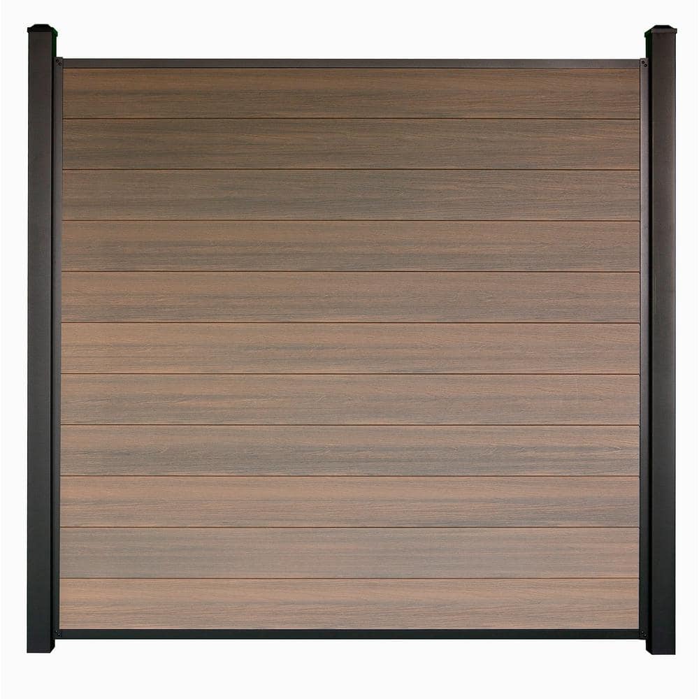 Composite, 6 ft. H x 6 ft. W x 1 in. Thick Mahogany Composite Tongue and Groove Horizontal Fence Panel price history on PriceWatchPro
