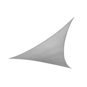 16 ft. x 16 ft. x 16 Grey Triangle Sun Shade Sail Canopy Fabric Cloth