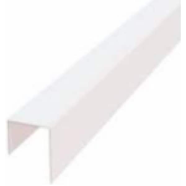 Ply Gem 0.75 in. x 1/2 in. x 12.6 ft. White F-Channel