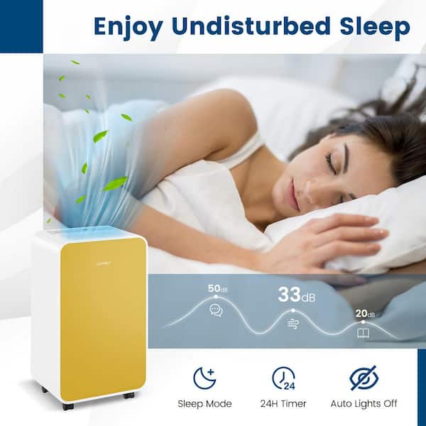 Costway 32 pt. 2500 sq. ft. Dehumidifier for Home Basement 3 Modes
