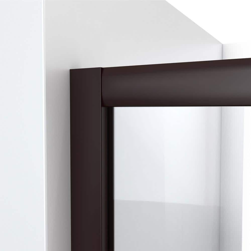 Levantine 56-60" Oil Rubbed Bronze Semi-Frameless Sliding Shower Door