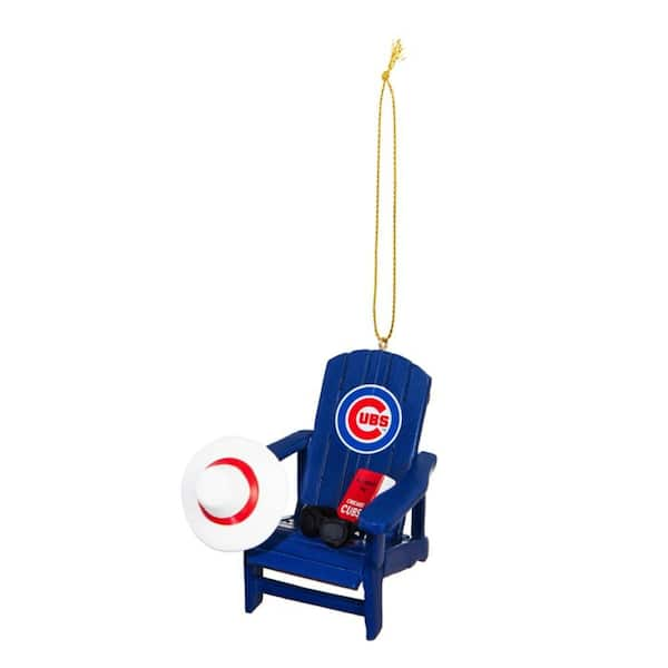 Team Sports America Chicago Cubs 3 1 2 In Mlb Adirondack Chair Christmas Ornament 3ot4204ac The Home Depot