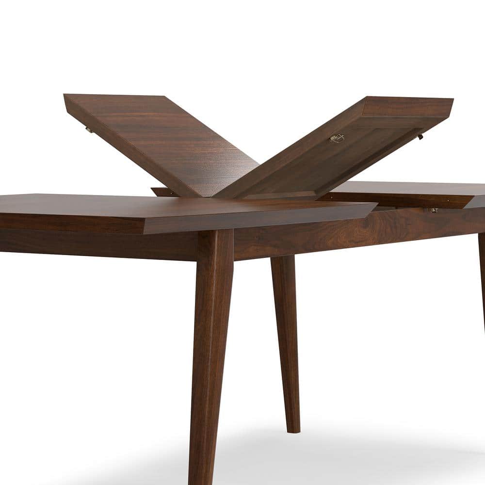 Walnut Mid-Century Modern Extendable Dining Table for Eight