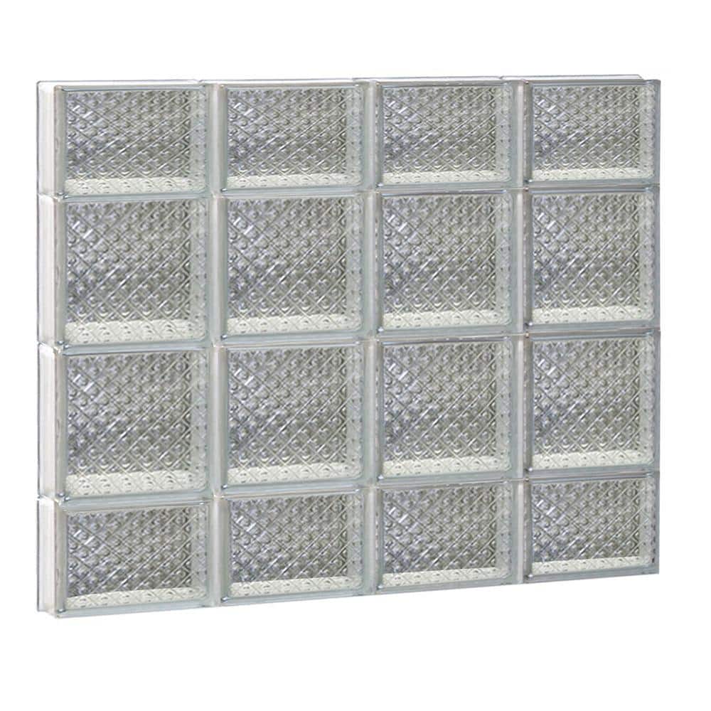 31 in. x 27 in. x 3.125 in. Frameless Diamond Pattern Non-Vented Glass Block Window price history on PriceWatchPro