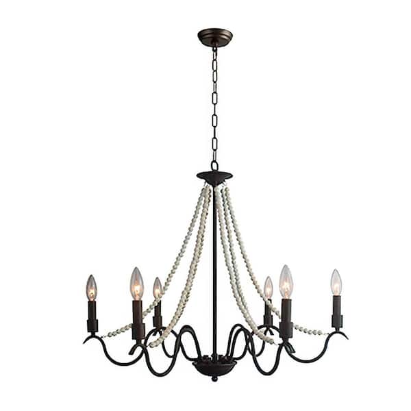 Unbranded 6-Light Rustic Candlestick Chandelier