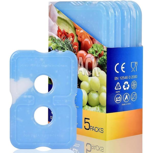 Unbranded Slim Ice Pack Brick Reusable Long Lasting Cool Freezer Pack for Lunch Boxes Bag