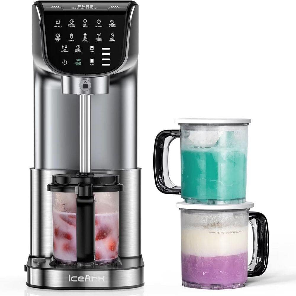 11-in-1 0.6 Qt. Stainless Steel Frozen Treat and Ice Cream Maker in Silver, for Gelato, Milkshakes, Brushless Motor price history on PriceWatchPro