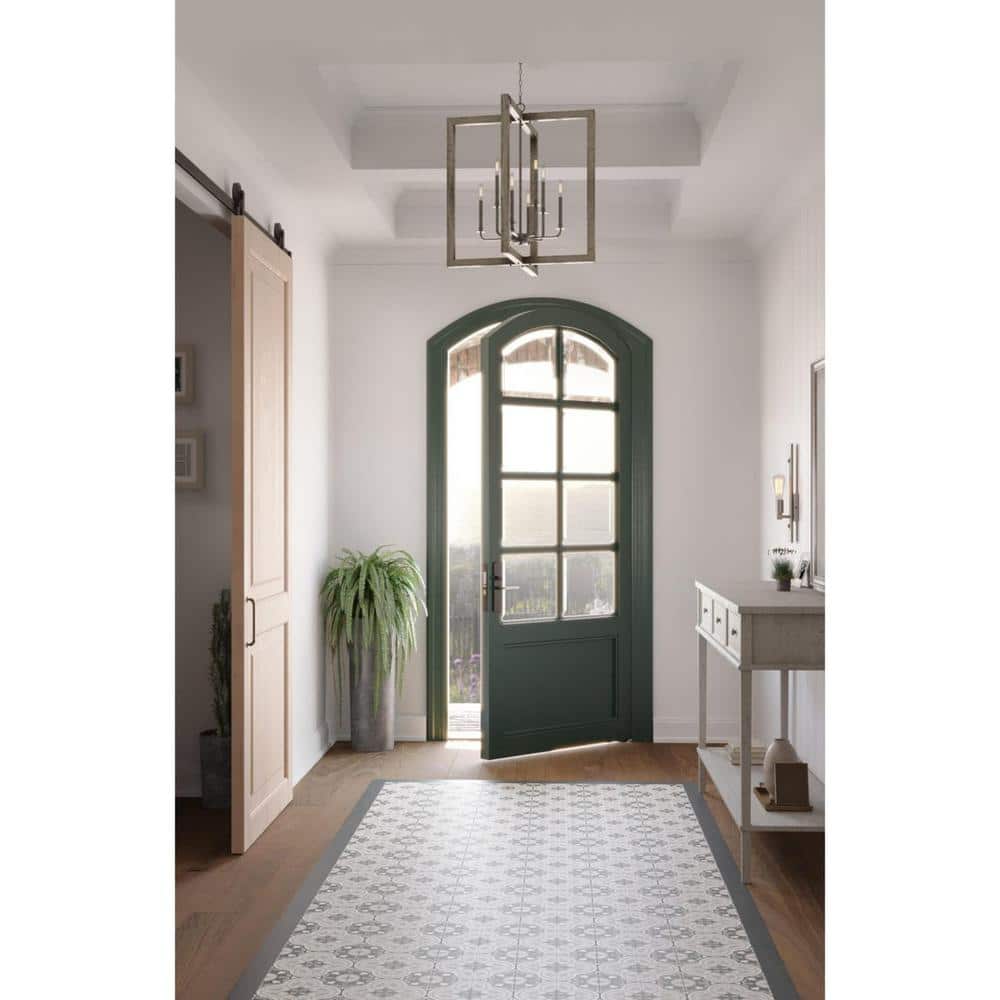 Turnbury Collection 8-Light Galvanized Finish Coastal Chandelier Light price history on PriceWatchPro