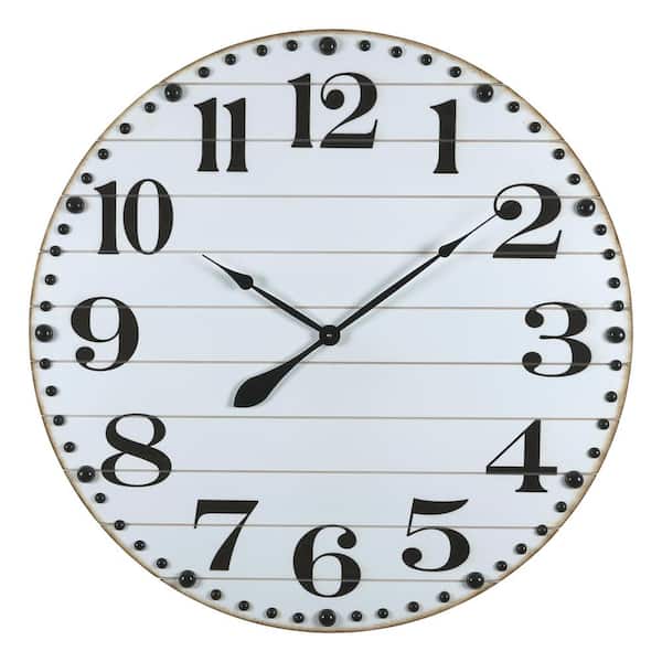 Stratton Home Decor Farmhouse 31.5" Colton Wall Clock