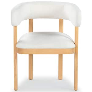 Trystan Ivory/Natural 18.5 in. Wood Dining Chair