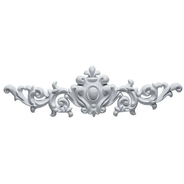 Ekena Millwork ONL09X04X01ROLW Each Side Medium Rose Scrolls