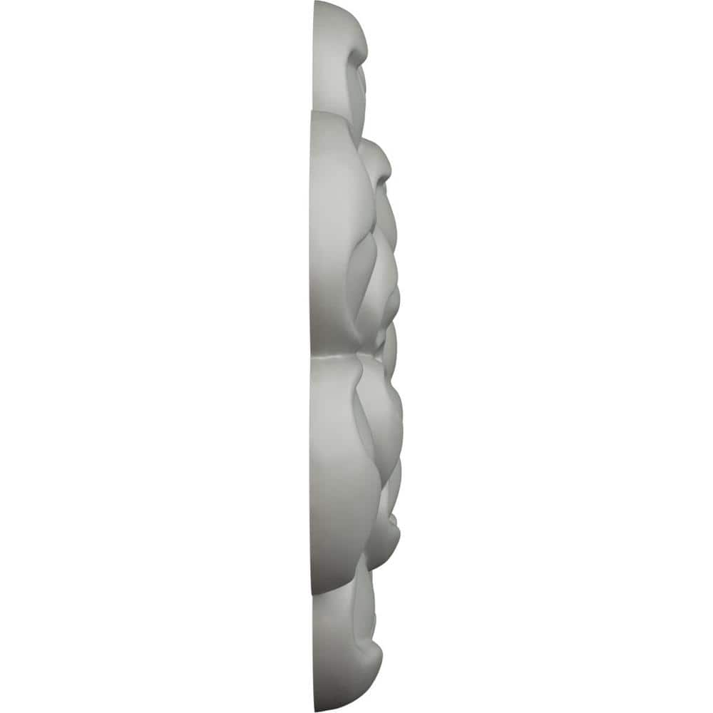 5-Inch Gray Primed Round Rosette Crown Molding