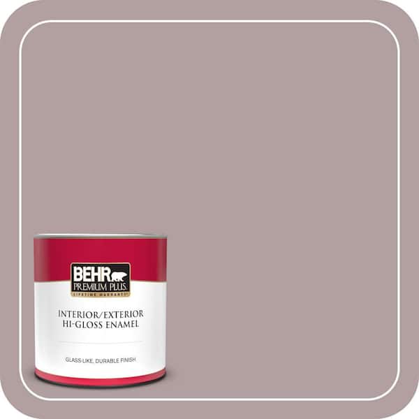 BEHR PREMIUM PLUS 1 qt. Home Decorators Collection #HDC-CT-18 Violet Vista Hi-Gloss Enamel Interior/Exterior Paint & Primer