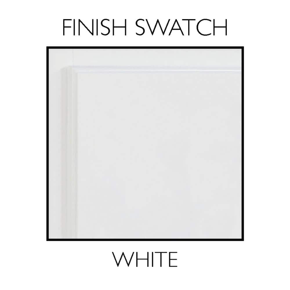 White Pine Wood Rectangular Wall Mirror with Shelf, 31" x 24"
