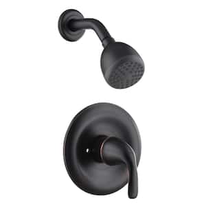 Vantage Single Handle 1-Spray Shower Faucet 1.8 GPM with Pressure Balance in Oil Rubbed Bronze (Valve Included)