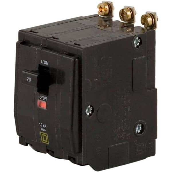 Square D - QO 20 Amp 3-Pole Bolt-On Circuit Breaker