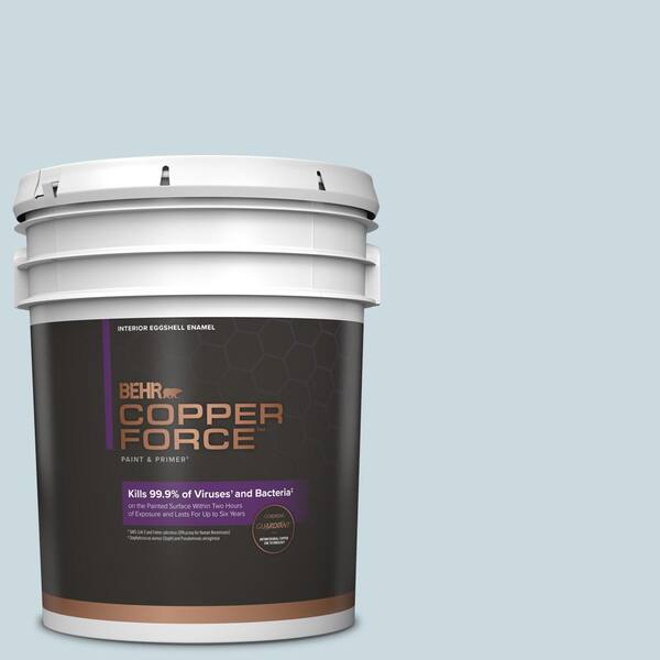 COPPER FORCE 5 gal. #MQ3-53 Sky Light View Eggshell Enamel Virucidal and Antibacterial Interior Paint & Primer
