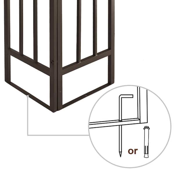 EGEIROSLIFE 12 ft. W x 10 ft. D Light Brown Double Roof EGEIROSLIFE 12 ft. W x 10 ft. D Light Brown Double Roof