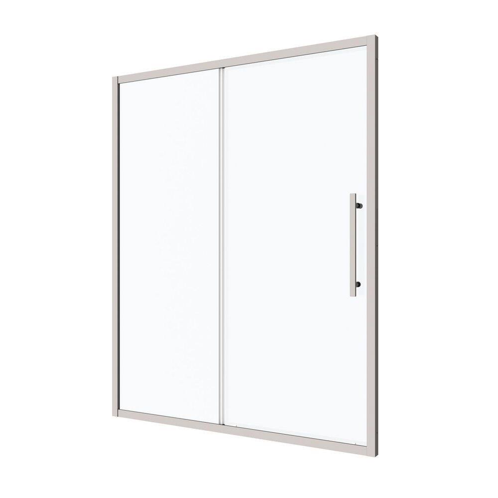 56-60 in. W x 72 in. H Sliding Framed Shower Door in Chrome with 1/4 in. Tempered Glass price history on PriceWatchPro