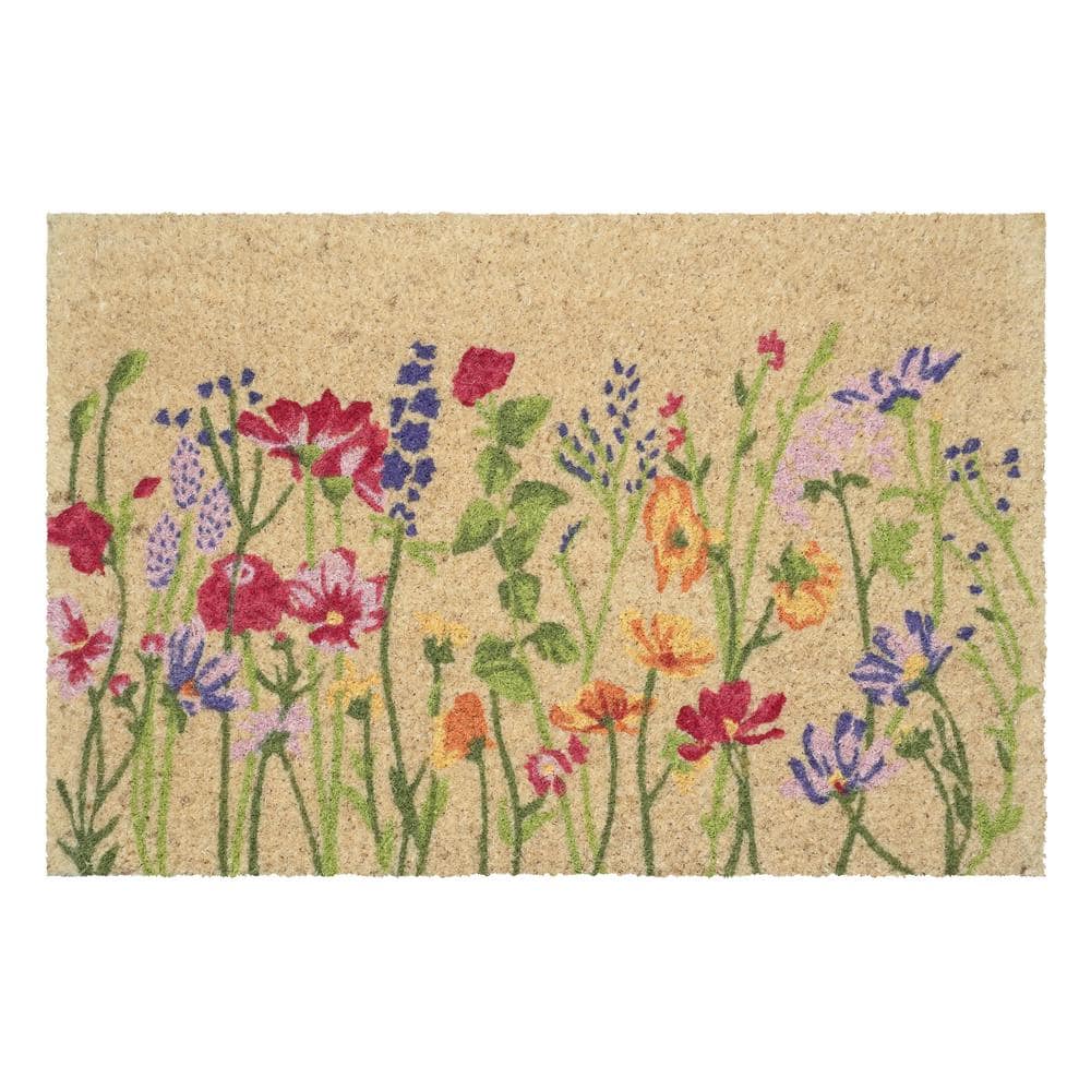 Blooming Garden Multi-Colored 24 in. x 36 in. Indoor or Outdoor Doormat price history on PriceWatchPro