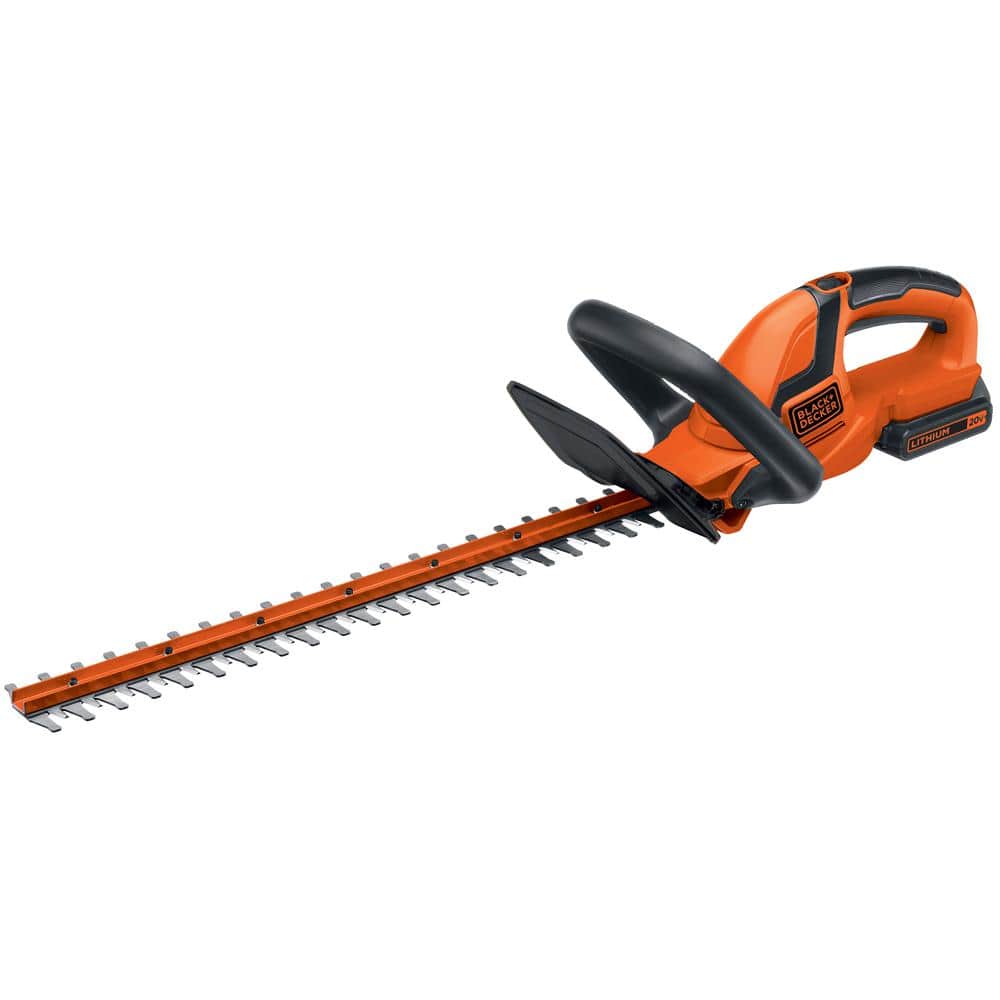 How To Sharpen Black And Decker Hedge Trimmers Reviews for BLACK+DECKER 20V MAX Cordless Battery Powered Hedge Trimmer Kit  with (1) 1.5Ah Battery & Charger | Pg 5 - The Home Depot