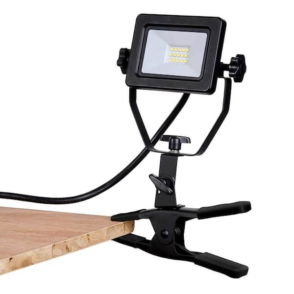 Portable 120-Volt 1200 Lumen LED Clamp Work Light, Lightweight Design