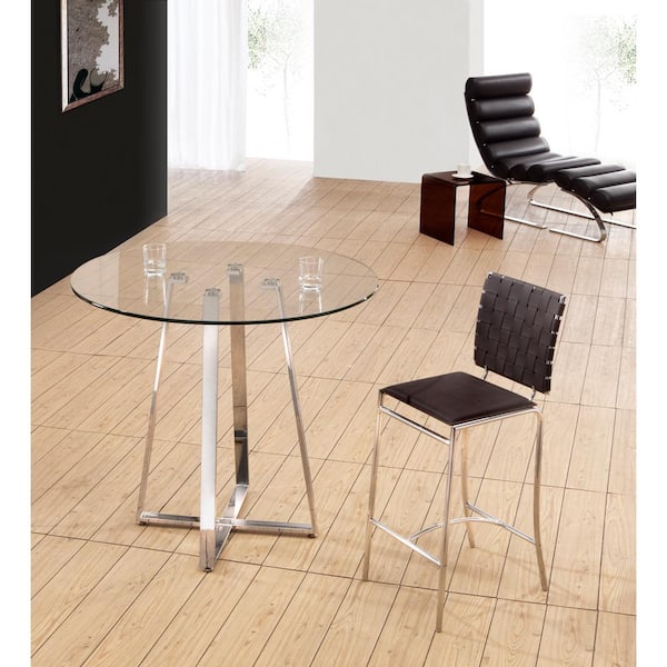 26 in. Black Bar Stool (Set of 2)