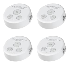 Onesync Under Cabinet White Wi-Fi Smart Bridge For Feit Electric App Control Master Switch (4-Pack)