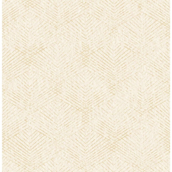 Brewster Tangent Gold Geometric Paper Strippable Roll Wallpaper (Covers 56.4 sq. ft.)