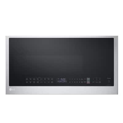 Smart 1.7 cu. ft. Over the Range Convection Microwave Oven with Air Fry in PrintProof Stainless Steel