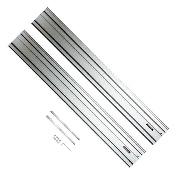 110 in. Guide Rail Set for Kreg Track Saws for Repeatable Rip Cuts, Crosscuts-Includes 2x55 in. Guide Rails & Connectors