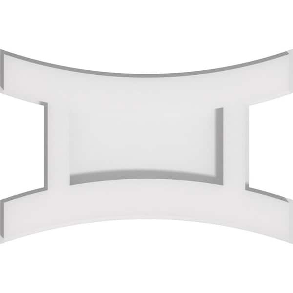 Ekena Millwork 1 in. P X 10 in. W X 6-5/8 in. H Haven Architectural Grade PVC Contemporary Ceiling Medallion